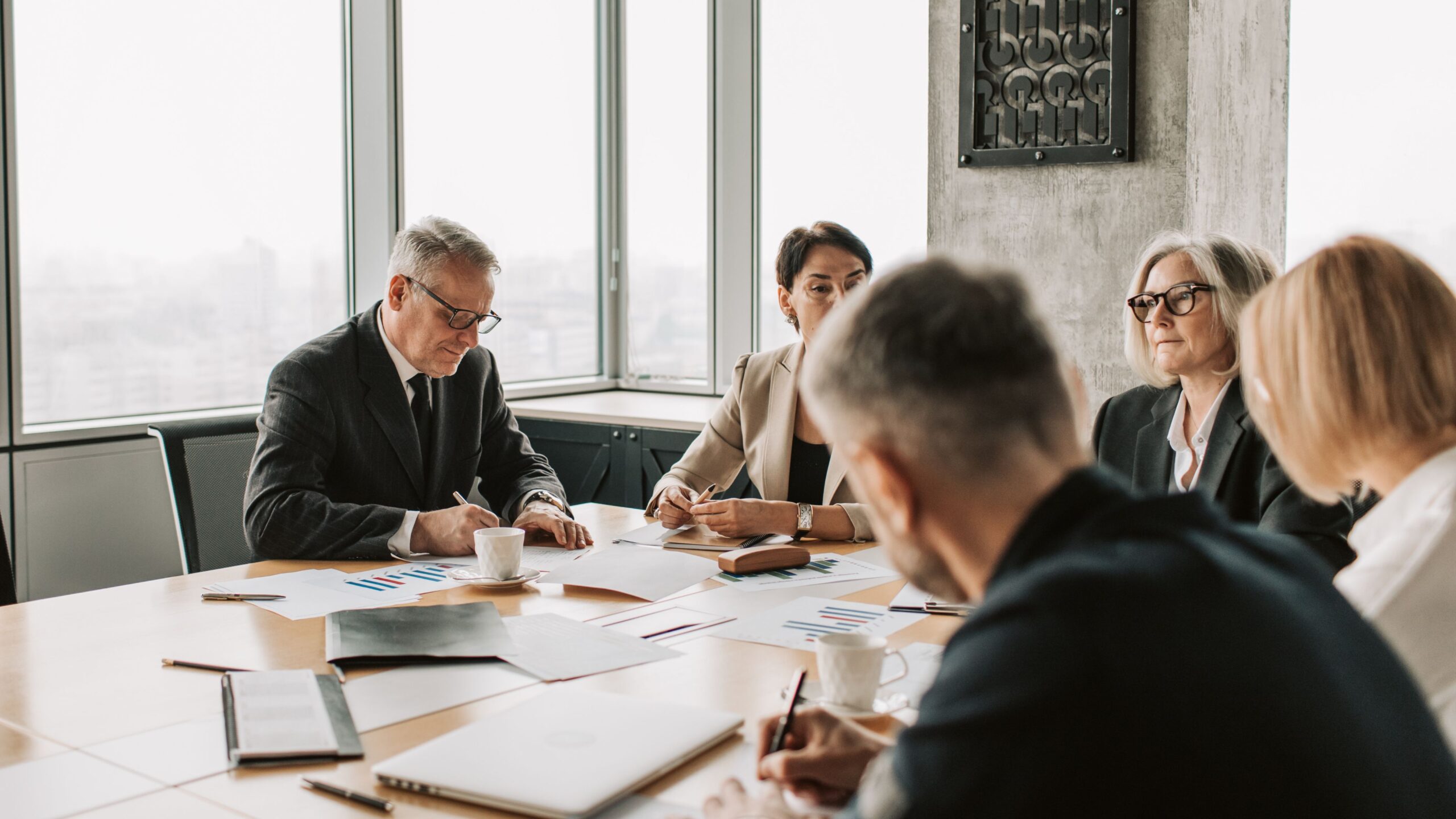 Organização de Antecipação de recebíveis em reunião empresarial